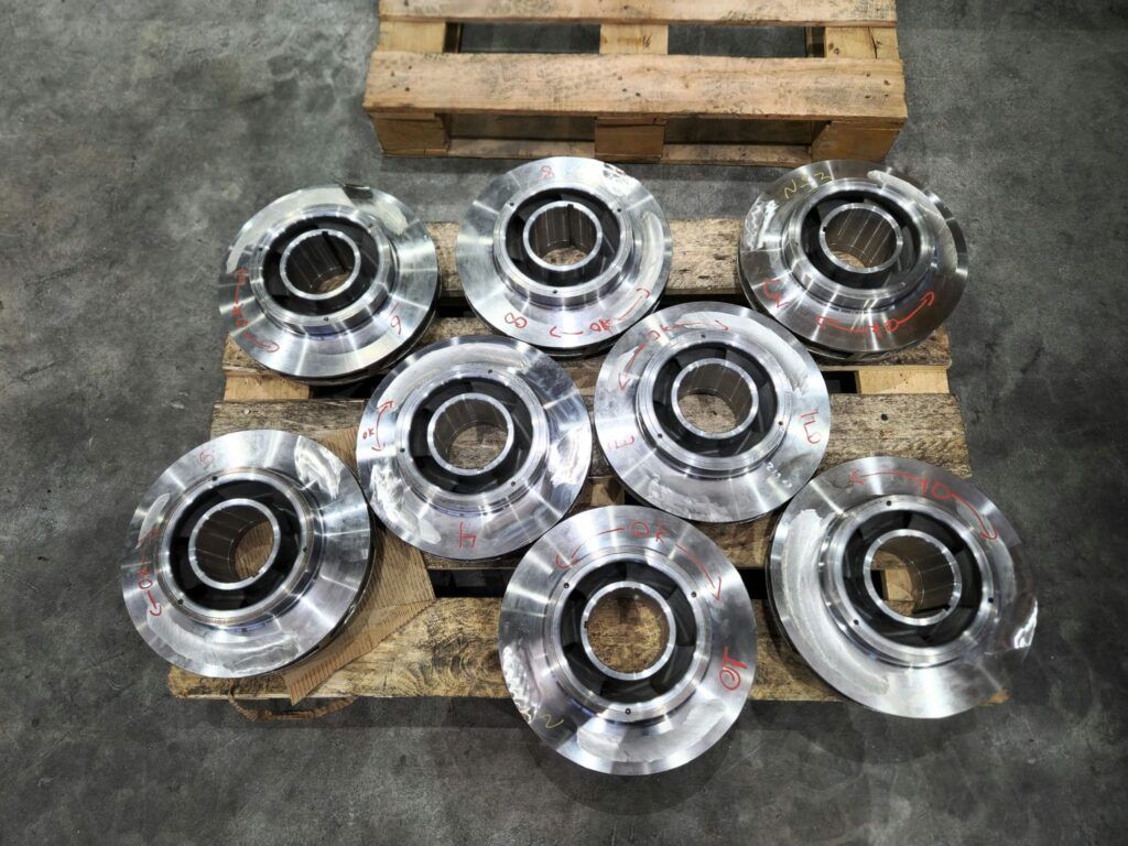 New high-pressure pump impellers after balancing checking