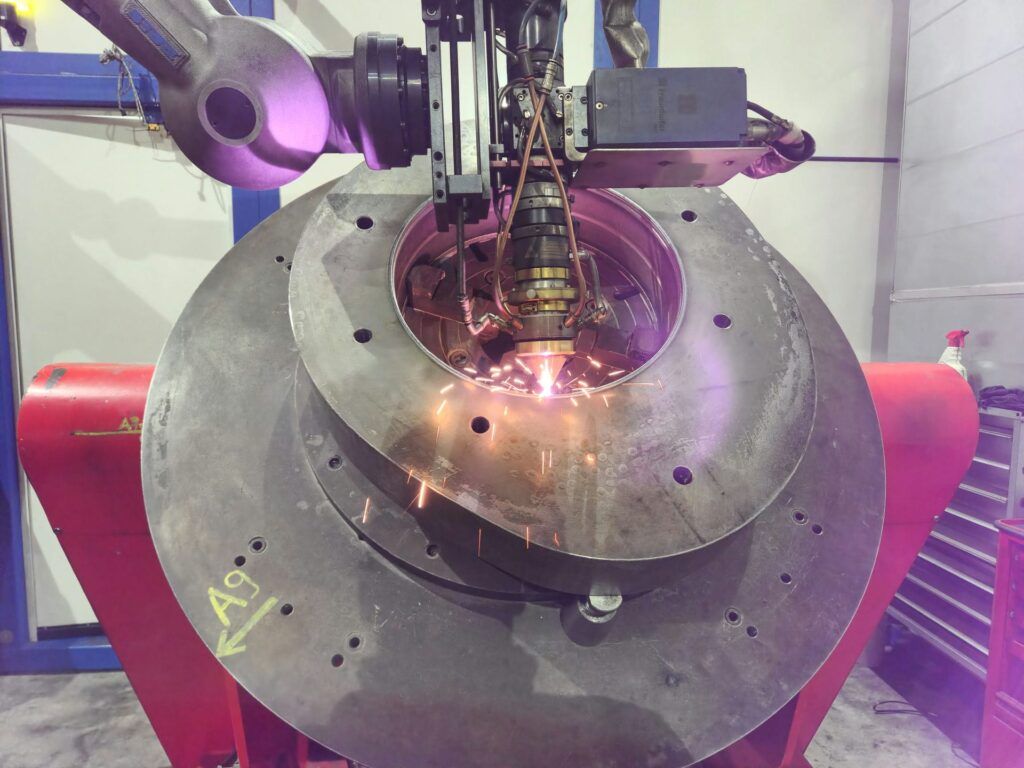 Laser Cladding buildup of cam bore