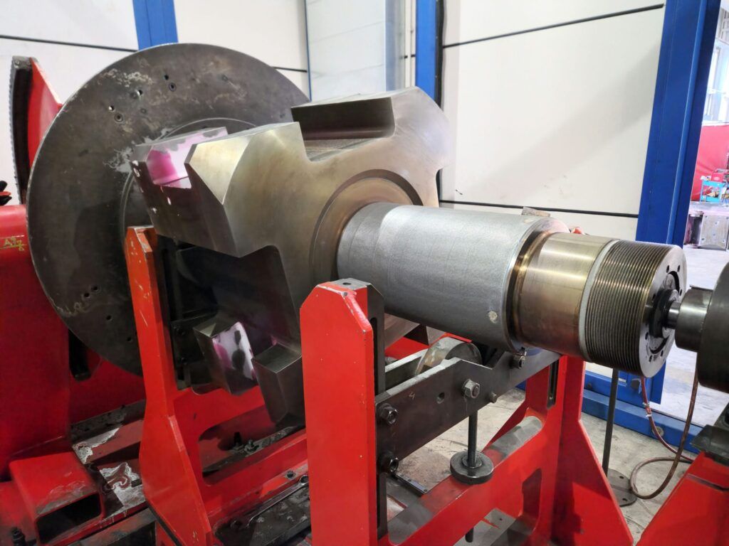 Yoke shaft after Laser Cladding